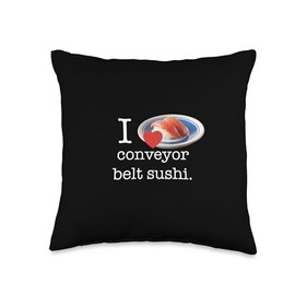 I Love Conveyor Belt Sushi - Revolving Sushi Lover Throw Pillow