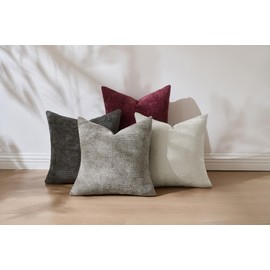 Pack of 4 Couch Throw Pillow Covers 24x24 Inch Neutral Soft Decorative Pillow Covers Farmhouse Boho Cushion Covers for Modern Farmhouse Home Decor Sofa Bedroom Living Room