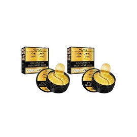 EELHOE 60PCS, 24K Gold Eye Patches for Puffy Eyes Treatment, Eye Masks for Dark Circles and Puffiness, Non-lrritating Eye Mask Skincare, Eyes Bags Treatment, Eye Gel Pads 24 k