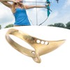 Brass Archery Thumb Ring Portable Finger Protector with Anti Lost