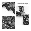 Hymeiluely Western Bandana Scarf With Vintage Eagle Coin Buckle, Paisley