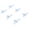 100pcs Blue Birds Paper Clips Creatively Cute Plated Metal Bookmark
