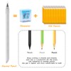 AUAUY 2 PCS Metal Inkless Pencil, Reusable Everlasting Infinity Pencil,