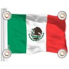 G128 Combo Pack: American USA Flag 3x5 Ft & Mexico