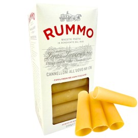 Rummo Cannelloni Pasta 8.82 oz. (250g) Manicotti Shells - Large Pasta Tubes - Manicotti Shells for Stuffing - Canelones Para Rellenar - Cannelloni Tubes - Paccheri - Bronze Cut - Slow Dried