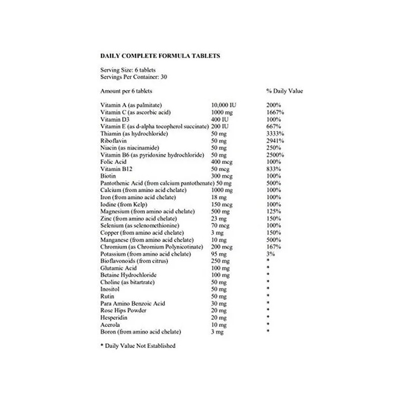 Ultimate Nutrition Multivitamínico Diario 180 Tabletas