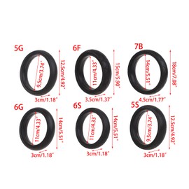 COSSIKA Stroller Wheel Durable & Elastic Tyre Replacement Outer Tire Pram Tubeless Tyre Stroller Wheel Casing Outer Cover for Stroller Wheels