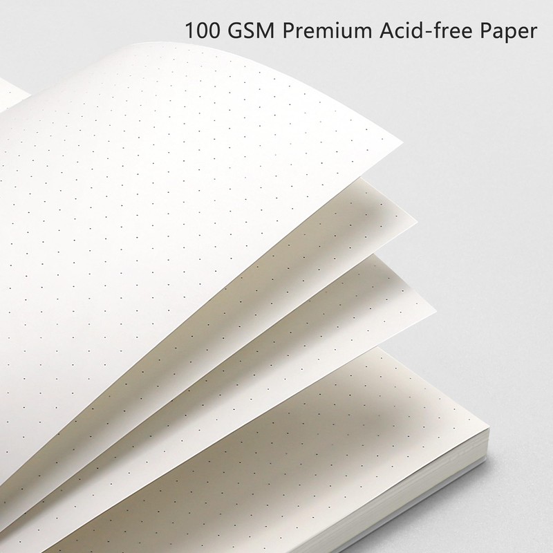 RETTACY Notebook A5 Bullet Dot Journals for Women, Grid Wirebound