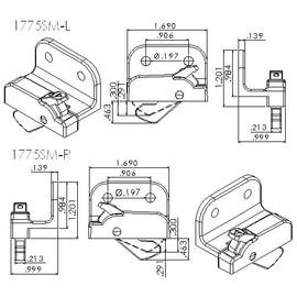 One Pair of White Window Opening Control Device 1775SM-WHITE