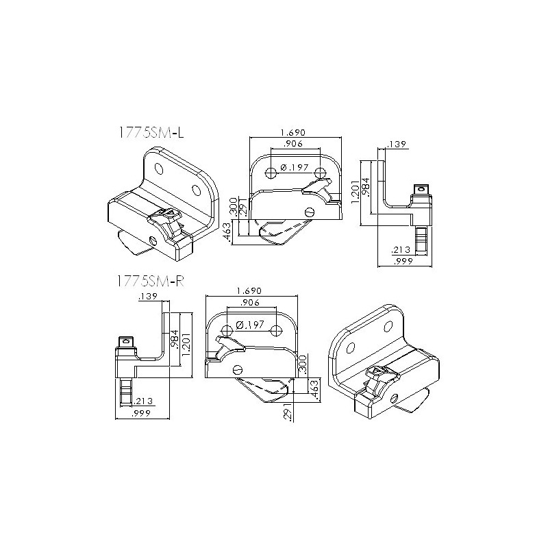 One Pair of White Window Opening Control Device 1775SM-WHITE