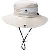 Women's Sun-Hat Ponytail-Beach-Bucket-Hat - Summer UV-Protection Mesh-Wide-Brim-Foldable-Hat with Ponytail Hole