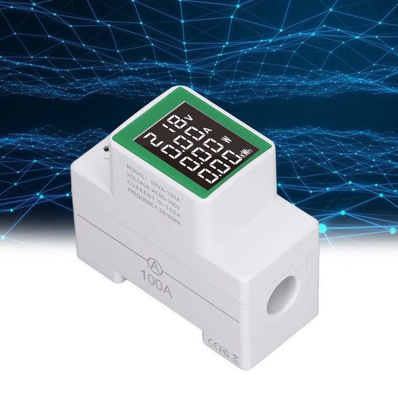 Digital Energy Meter Single Phase Tester Electricity Usage Monitor AC
