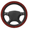 Swono Zebra Print Red Universal Neoprene Steering Wheel Cover Abstract