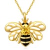 AENEAS Bee Necklaces for Women Sterling Silver Gold Plated Bumble