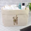 Azeeda Large 'Jack Russell with Tennis Ball' Canvas Organiser/Storage Bag