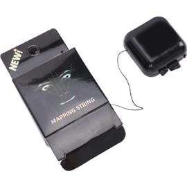 Hilo de Mapeo de Cejas, Herramienta de Medición de Cejas con Hilo de Microblading, Herramienta de Diseño Preentintado con Marcado Simétrico Preciso, Ideal para el Hogar o el Salón (BLACK)