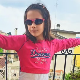 DUCO Toddler Kids Sunglasses for Boys Girls Sport Baseball Polarized Sunglasses for Age 4-7 Small to Medium K014