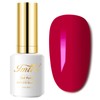 Imtiti Red Gel Nail Polish, Burgundy Red 3 in 1 One Step Gel Polish Color Soak Off UV LED Fall Winter Nail Gel Polish Nail Art Starter Manicure Salon DIY at Home Christmas, 0.5 Fl Oz