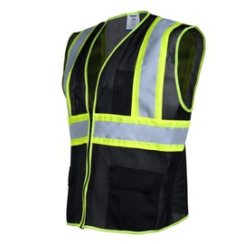 JORESTECH Safety Hi-Vis Two Toned Mesh Safety Vest with 2” Reflective Strips and Pockets