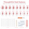 modelones 32Pcs Rosa Melocotón Presione En Las Uñas, Actualización de