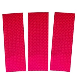 Circle B Tackle WTP Fishing Lure Tape with Reflective Fish Scales, Made in USA, 3pcs- 2" X 6" Holographic Lure Stickers Flashing (Large Fish Scale Pink #158 2x6 3 PK)