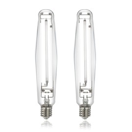 iPower GLBULBH1000X2 2-Pack Hydroponic 1000 Watt Horticulture Flowering Pressure Sodium HPS Grow Light Bulb Lamp-High PAR Enhanced Red and Orange Spectrums CCT 2100K