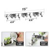 DGSL 4 PCS Broom Holder Wall Mount with 3 Racks