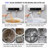 ZHYUUAX YH01 Reusable Washing Machine Water Filter, 40 Micron Brass