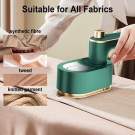 Travel Steamer Iron for Clothes Mini - Portable Ironing Machine Travel Small Size Portable Iorn Travel College Dorm Home Essentials Steamer for Clothes (green)