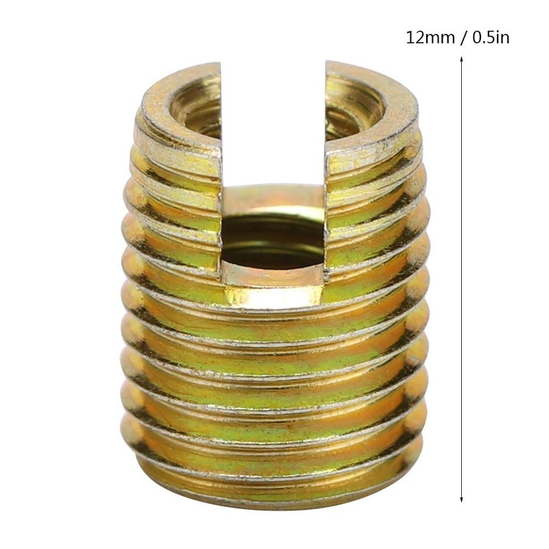 Thread Inserts, 20Pcs Self-tapping Threaded Insert, Carbon Steel Thread Reinforce