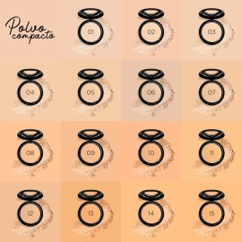 Polvo Compacto Mineral Adara Paris Color 06 MEDIUM BEIGE
