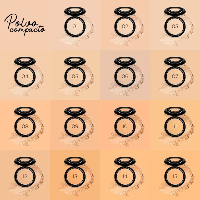 Polvo Compacto Mineral Adara Paris Color 06 MEDIUM BEIGE