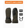 ORORO Heated Mittens for Women and Men, Rechargeable Heated Gloves