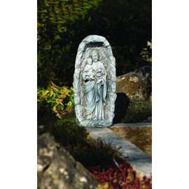 Giftware by Roman Inc, 18.75" LED Solar St. Joseph Garden Statue, Outdoor Decor, Patio, Inspirational, Religious