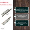 KOTARBAU Tubular Frame Lock 92 mm Backset 30/35 mm Stainless