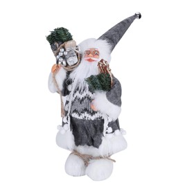 Standing Santa Claus Figurine Ornament Santa Claus Collectible Doll Figurine Santa Claus Figurines Decorations Christmas Santa Claus Doll Table Decorations Standing Christmas Decorations for Home