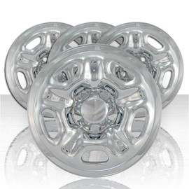 Upgrade Your Auto Set of Four 15' Chrome Wheel Skin Covers for Toyota Tacoma 2005-2015 Regular Cab