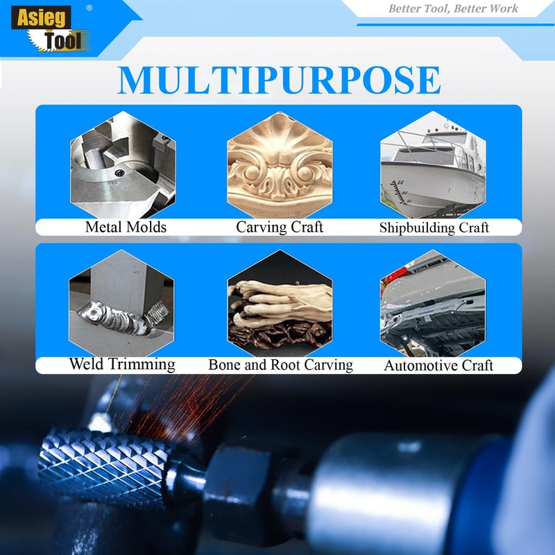SC-5 Tungsten Carbide Burr Rotary File Cylindrical Shape with Radius