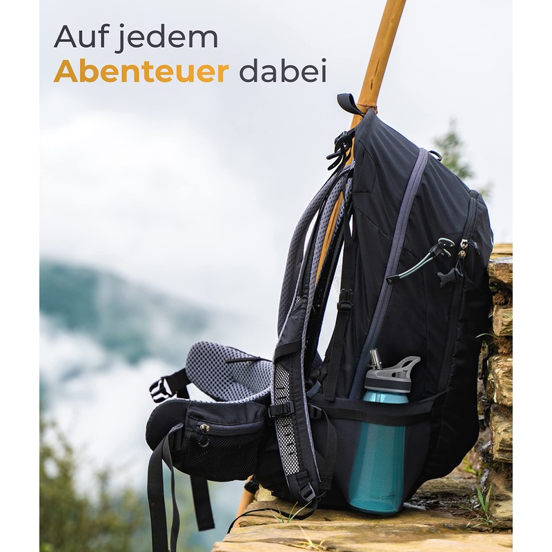 AceCamp TRITAN Portable Water Bottle for Kids, Toddlers, Adults, Odor