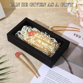 4 Pcs Metal French Hair Pin, U Shaped Bun Elegant Hair Accessories Ideal for Buns French Twist Women Designed for a Secure Comfortable Fit