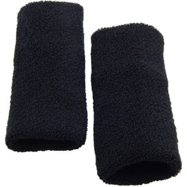 Cushees Double-Wide Wristbands (Black)