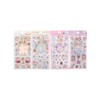 KRGNPLE Marshmallow Stickers, Squishy, Cute, Squishy, 3D, 2 Sheets, Foam