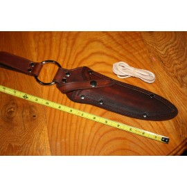 Custom THICK Leather { TOPS-operator 7 } style Knife Sheath-USA MADE