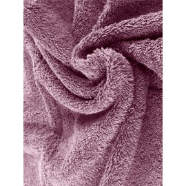 herzbach home Premium Bath Towel 70 x 140 cm (Mauve) - Large Soft & Absorbent Bath Towel in Best Quality - 100% Natural Cotton