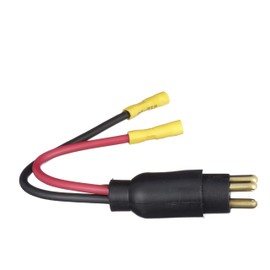 Seachoice Trolling Motor Plug, Straight, Male, Motor Side, 6 In. Lead Wires