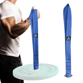 WRIST FIGHT Heavy-Duty Pronation Arm Wrestling Strap – Durable Training Loop for Weight Plate Exercises, Grip Strength, and Wrist Conditioning (Blue)
