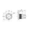 Metzler LED Push Button - Light - Symbol - Diameter