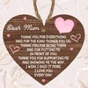Wooden Heart Plaque Gift for Mum - Heartfelt Gift For