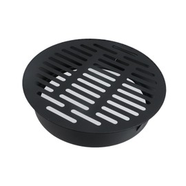 Pastlla 1 Pc Floor Drain Cover, Stainless Steel Round Grate Cover Connects to Drain Pipes, Sewer Drain Cover for Outdoor Yard Pipe Roof Balcony, Balcony Anti-Blocking Round Sink (7.3", Black)