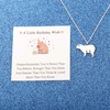 WUSUANED Funny Capybara Necklace Animal Lover Jewelry Capybara Birthday Wish